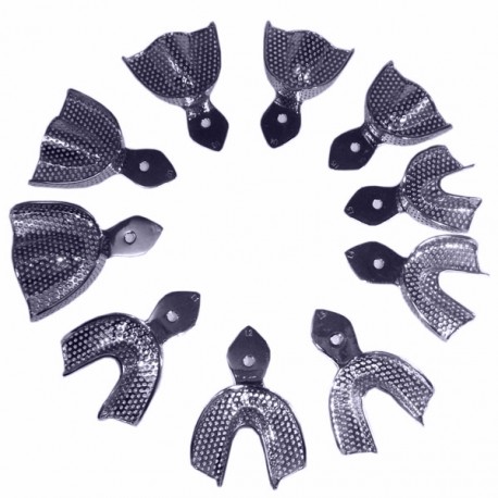 KIT CUBETAS RIM LOCK X10UDS. PERFORADAS ACERO INOX