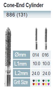 FRESAS DIAMANTE FG ISO 886-314-534-016 VERDE X5UDS.
