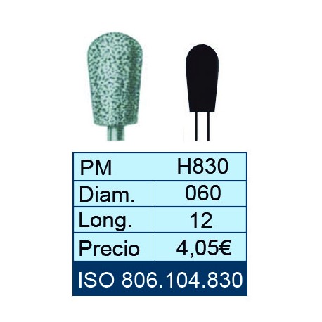 FRESAS DE DIAMANTE HP ISO 806.104.001.830.060 X5UDS.
