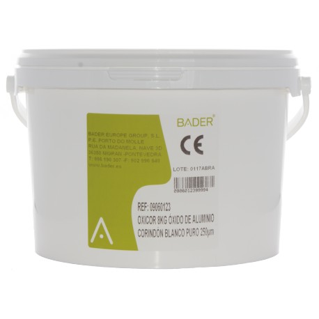 OXICOR 250µm 8KG ÓXIDO DE ALUMINIO/CORINDÓN BLANCO 