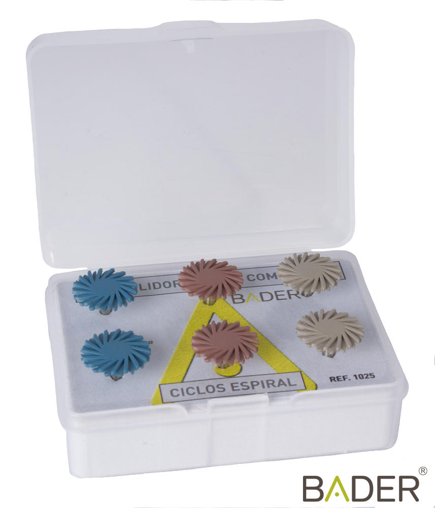 KIT PULIDORES PARA COMPOSITE CICLOS ESPIRAL X6UDS.