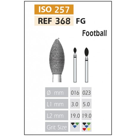 [368-016 SC] FRESAS DIAMANTE FG ISO 368-314-544-016 NEGRO X5UDS.