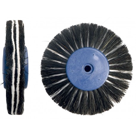 [4025] CEPILLO 3+2H CONVERGENTE 80MM. CERDA NEGRA + PAÑO X6UDS.