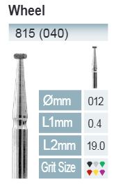 [815-012 M] FRESAS DIAMANTE FG ISO 815-314-524-012 AZUL X5 UDS.