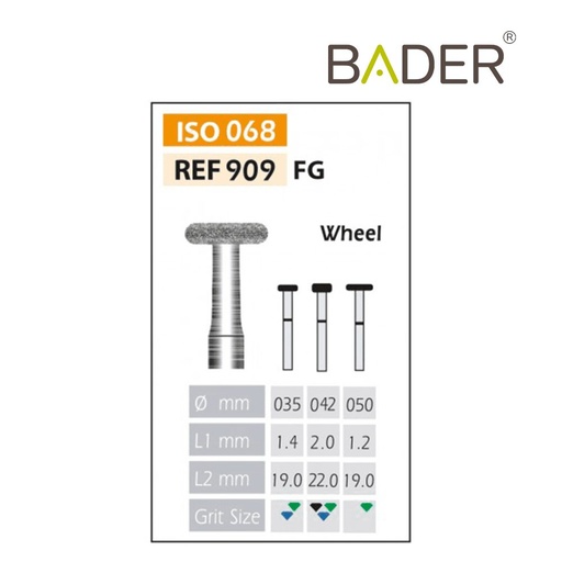 [909-042 SC] FRESAS DIAMANTE FG ISO 909-314-544-042 NEGRO X5UDS.