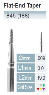 [845-009 M] FRESAS DIAMANTE FG ISO 845-314-524-009 AZUL X5UDS.