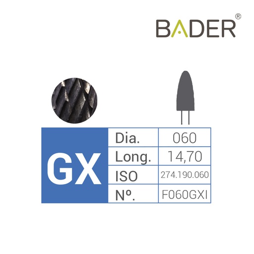 [F060GXI] FRESA CARBURO TUNGSTENO ISO.500.104.274.190.060 GXI