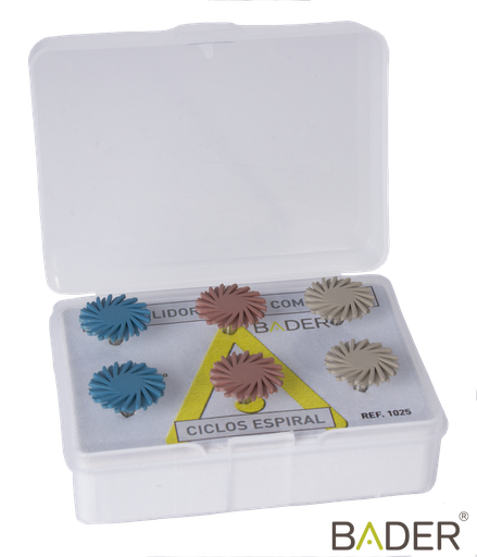 [1025] KIT PULIDORES PARA COMPOSITE CICLOS ESPIRAL X6UDS.