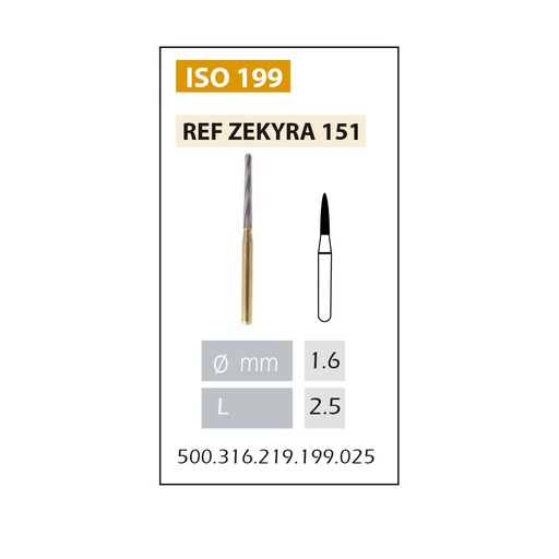 [ZEKRYA151] ZEKRYA 151 FG XL ISO.500.316.199.295.025 X5UDS.