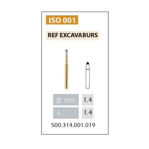 [EXCAVA7004] EXCAVABURS 7004 FRESA CARBURO TUNGSTENO FG ISO.500.314.001.019 X5UDS.