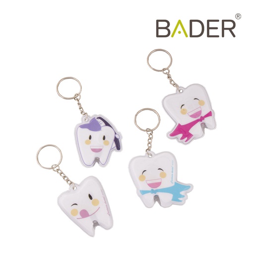 [0905207] SHINY TOOTH KEY CHAIN X24 UDS.